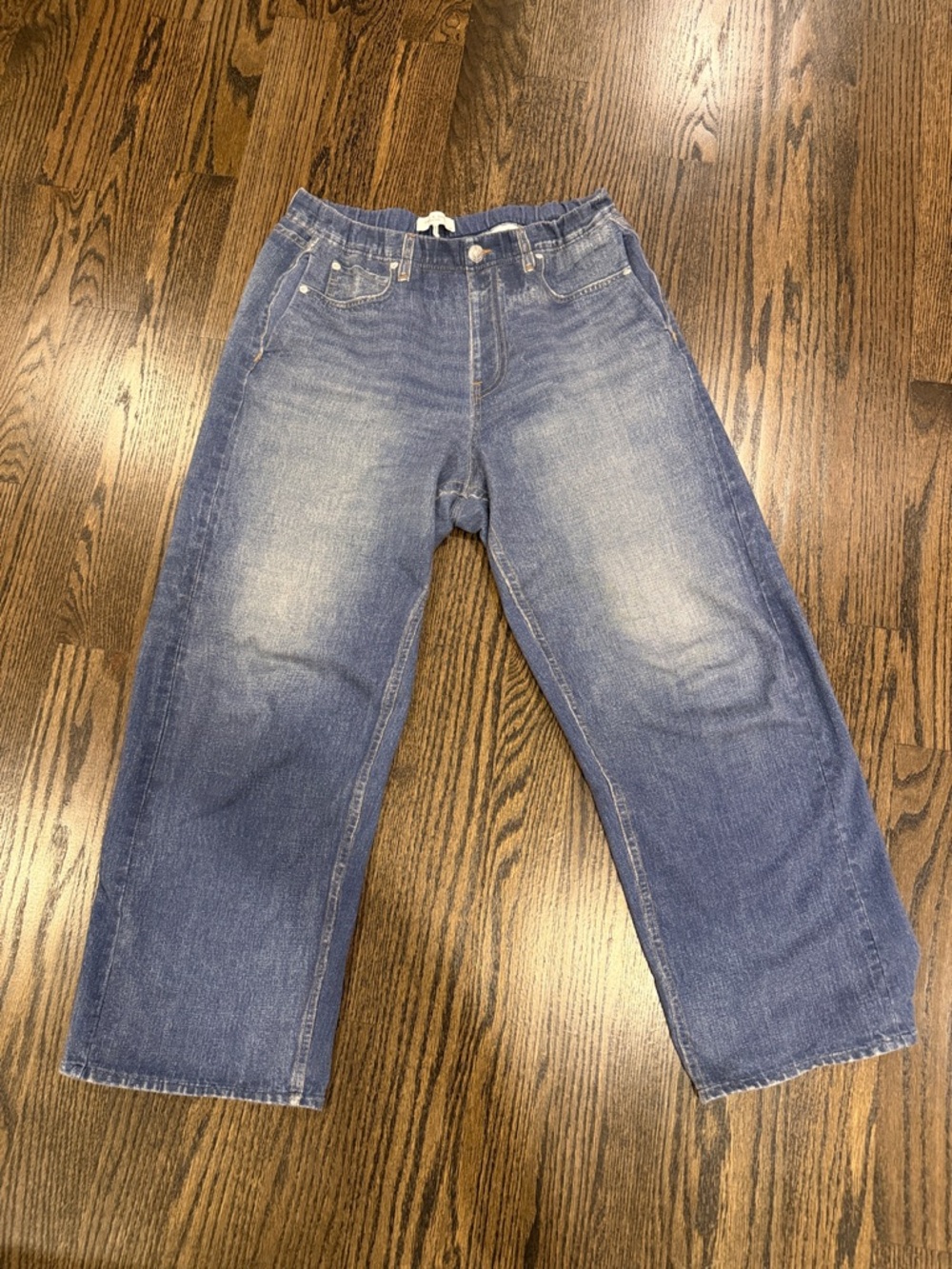 rag & bone Women's Wide-Leg Blue Jeans.  Miramar style